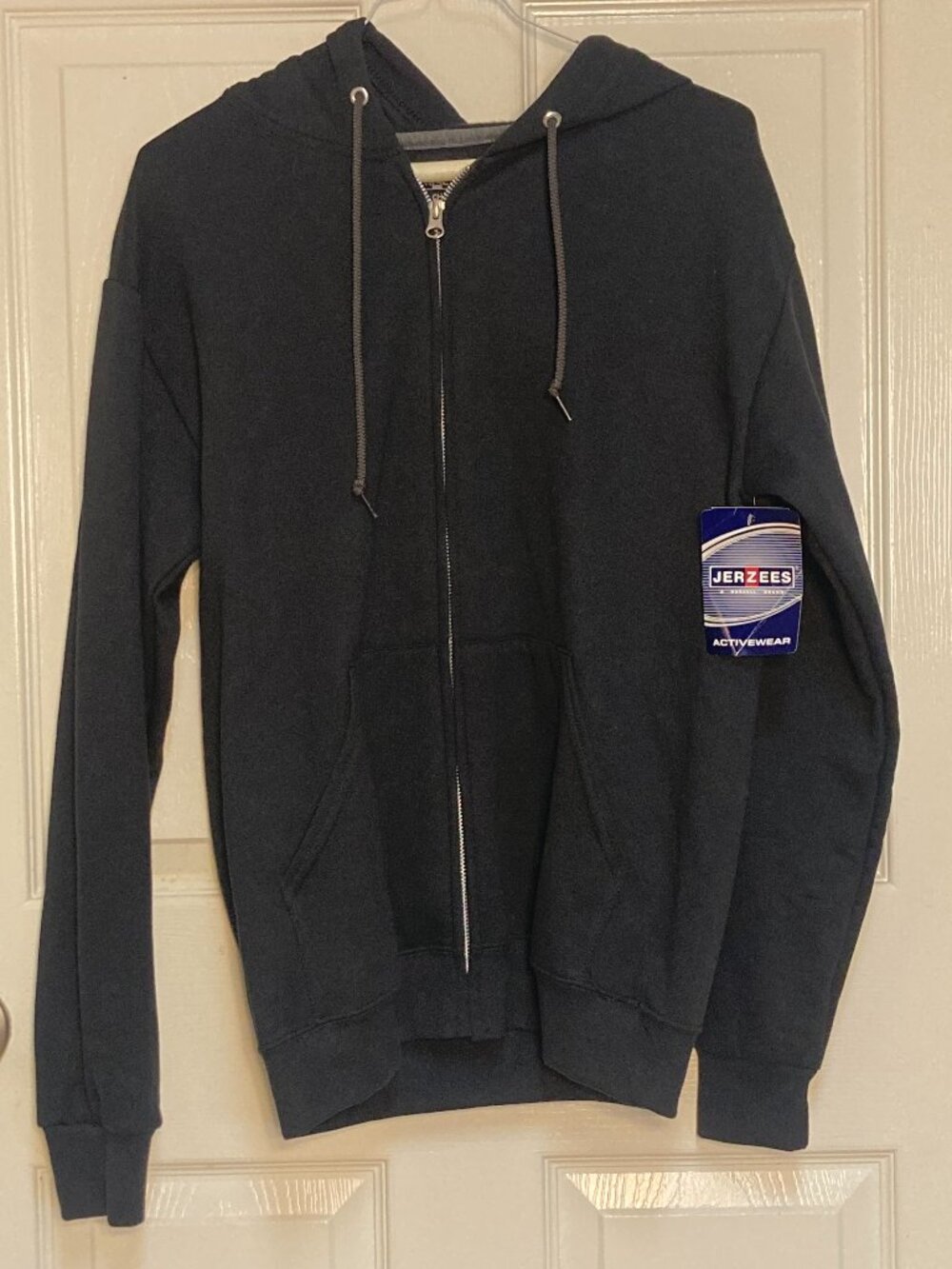 Women's hoodie by Jerzees "Sam Smith" black sze small